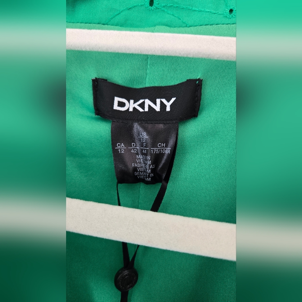 NWT DKNY Green Cotton Dress NWT with Pockets! 🥰 - Picture 5 of 8